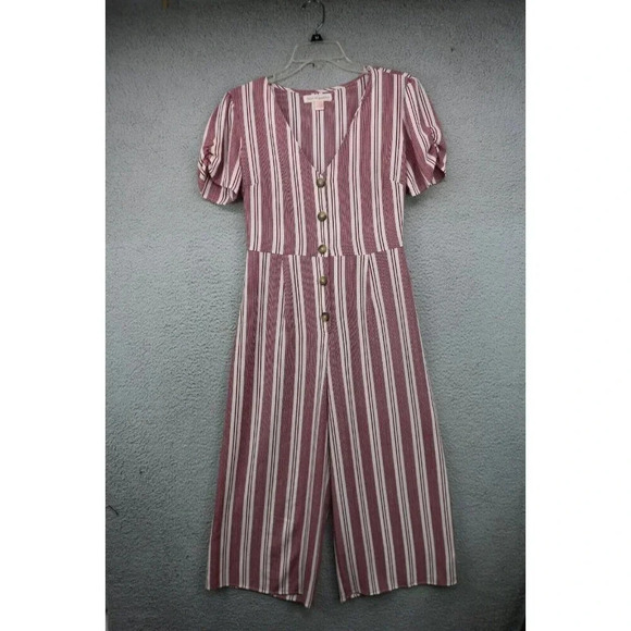 Band of Gypsies Wide Leg Jumpsuit-Size Medium-Ties in Back - Picture 1 of 8